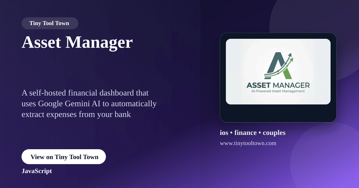 Asset Manager - A secure multi-user web-based asset management syst...