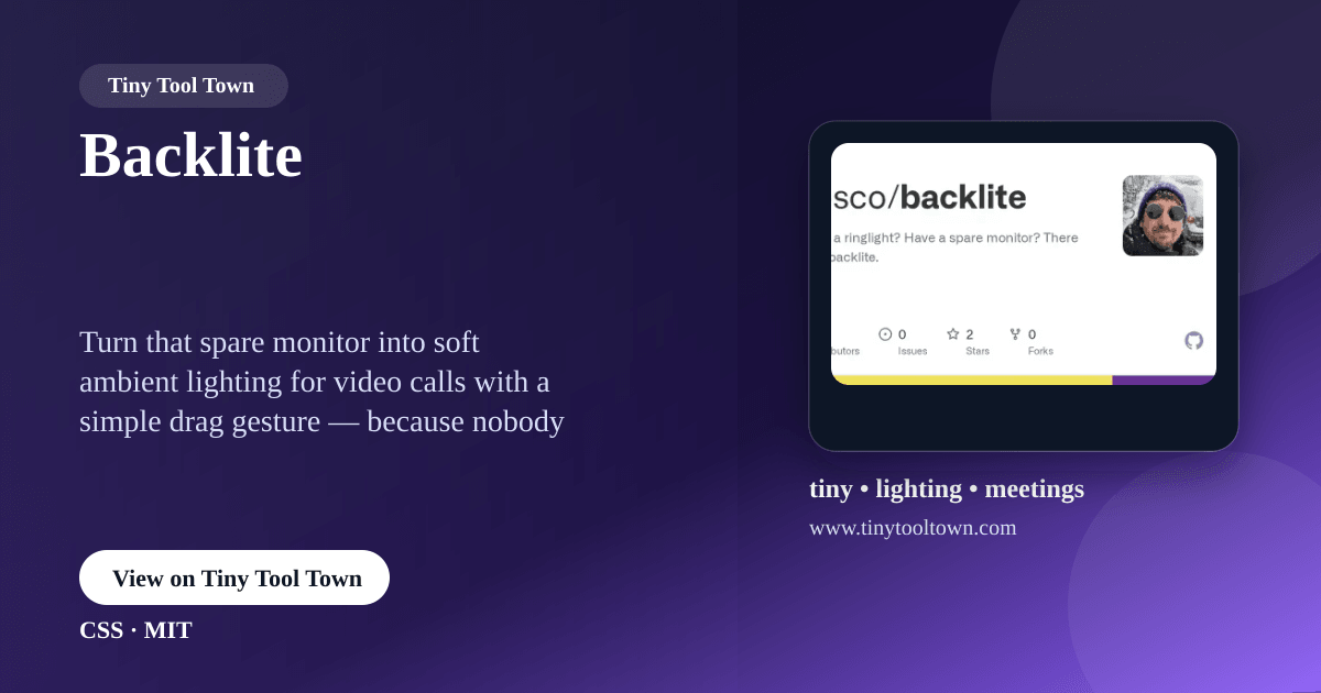 Backlite - Turn your extra monitor into a fully configurable backli...