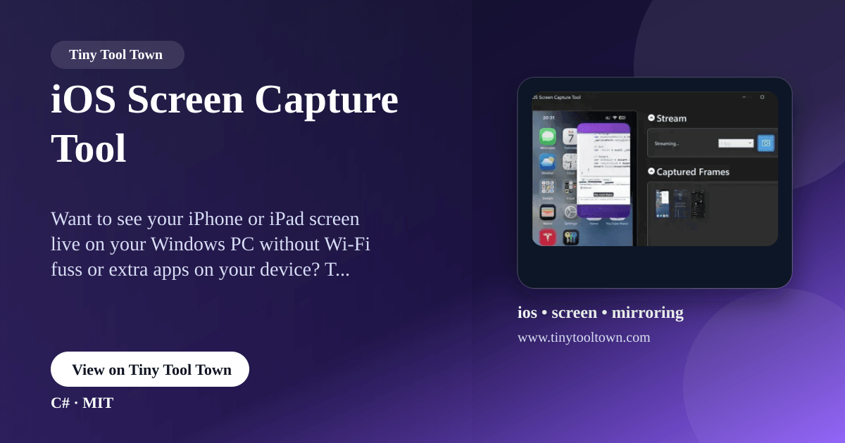 Screen Capture Tool Ui iOS Screen Capture Tool - Mirror your iPhone or iPad screen on your...