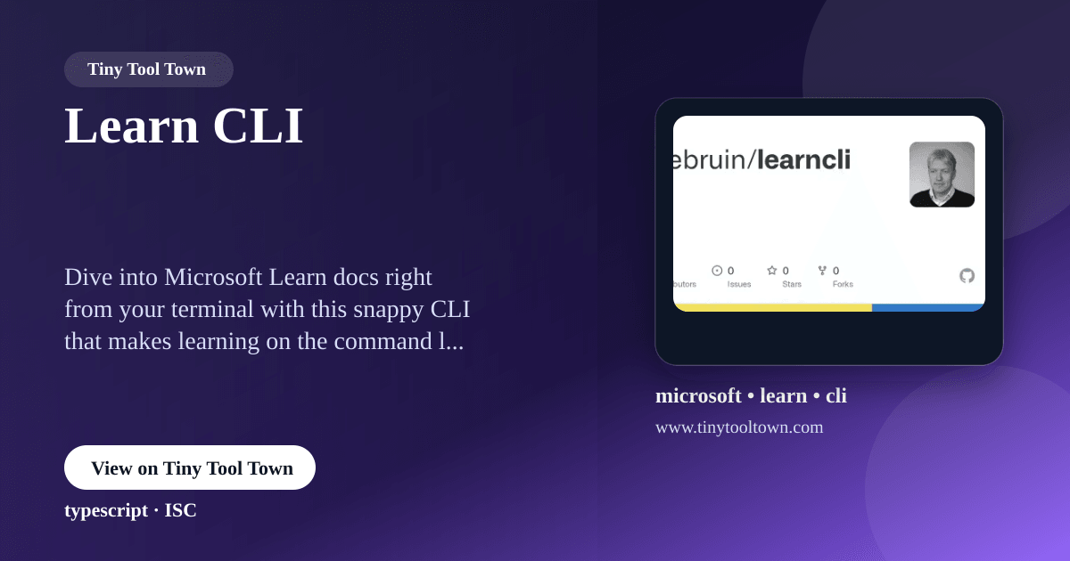 Learning Command Chat Learn CLI - A cross-platform command-line learning app that integra...