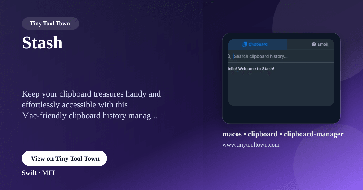 Screenshot of Stash