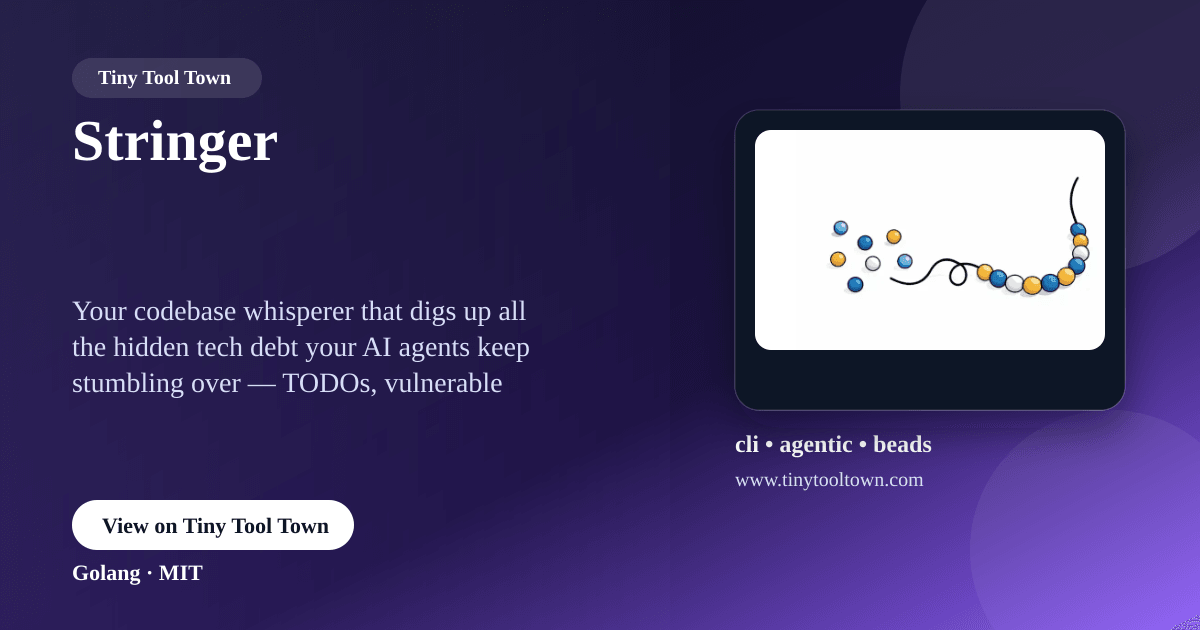 Stringer Translate Stringer - Situational awareness for confused bots | Tiny Tool Town