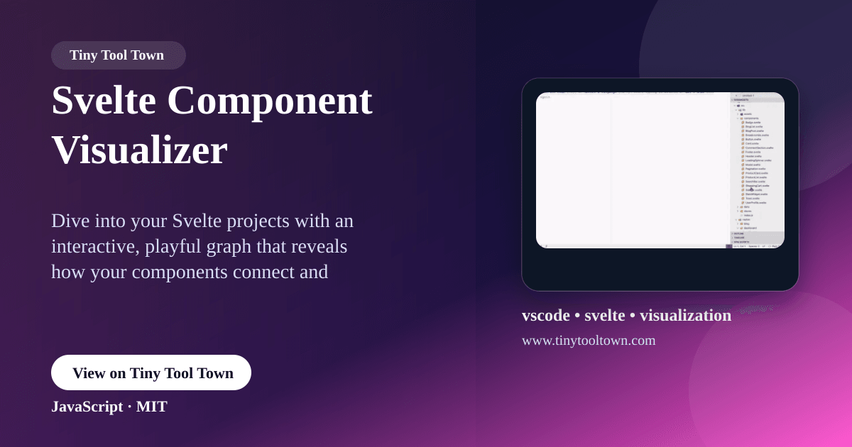 Svelte Component Visualizer - Visualize Svelte component dependenci...