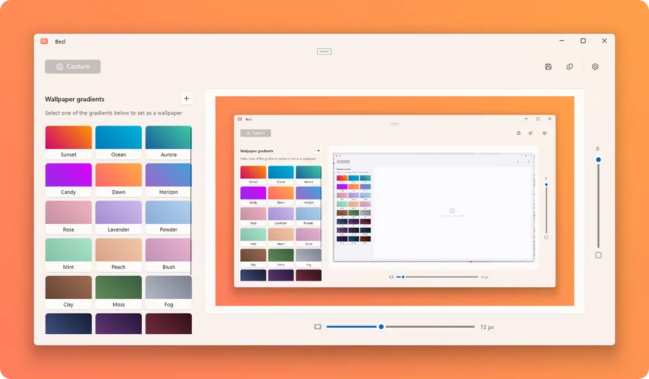 Screenshot of Bezl