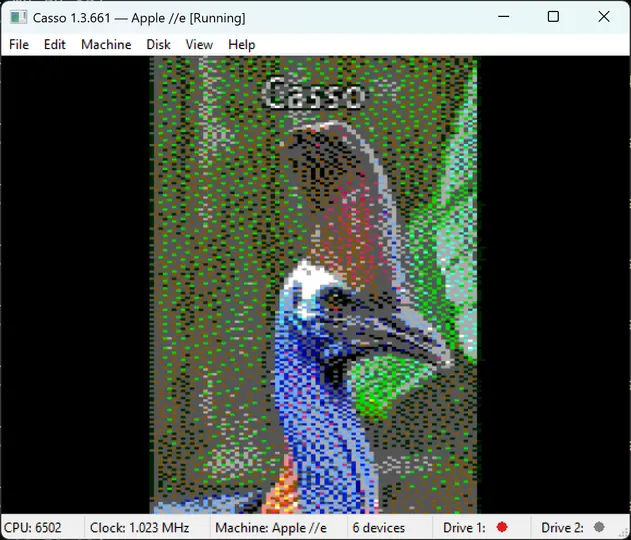 Screenshot of Casso 6502 emulator