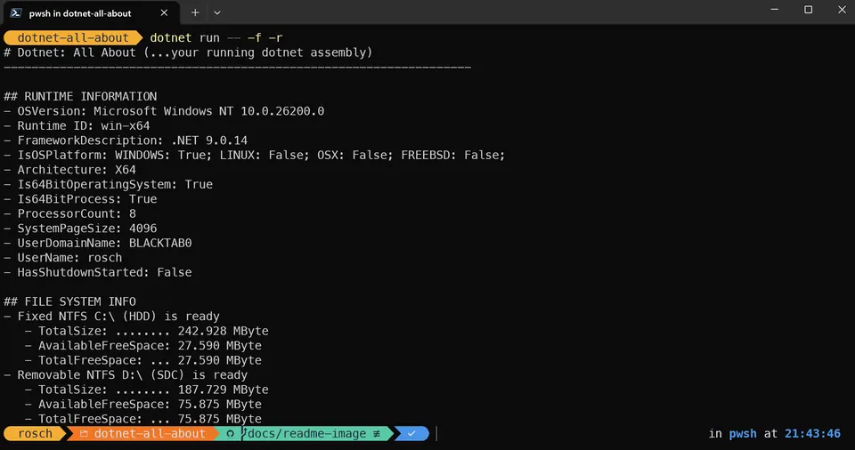 Screenshot of dotnet-all-about