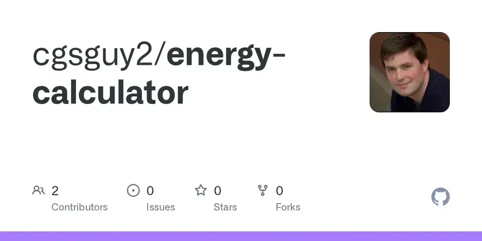 Screenshot of Energy Calculator