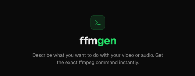 Screenshot of ffmgen