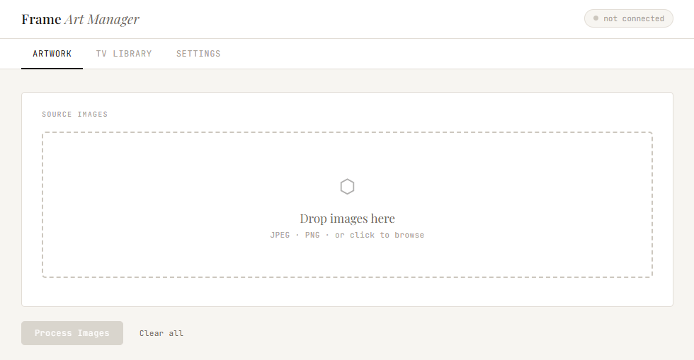 Screenshot of Frame ▪ Art Manager