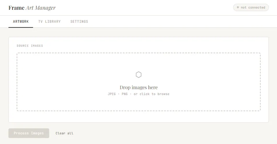 Screenshot of Frame ▪ Art Manager