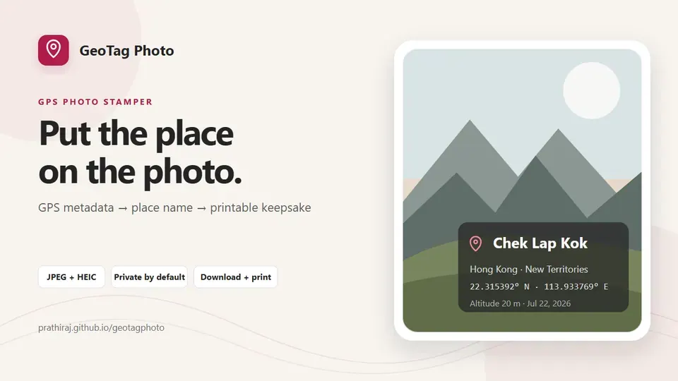 Screenshot of GeoTag Photo