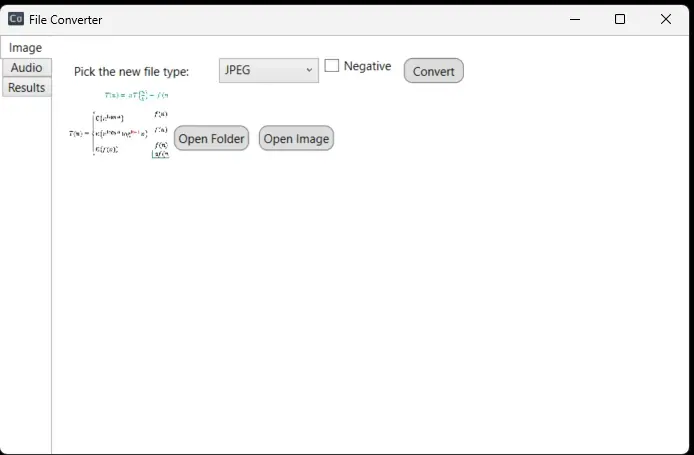 Screenshot of ImageConverter