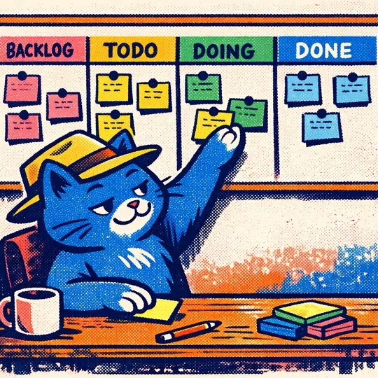 Screenshot of KanBanLess