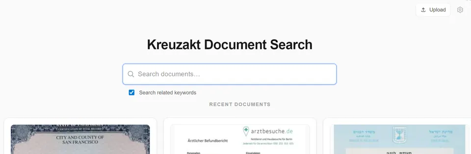 Screenshot of Kreuzakt