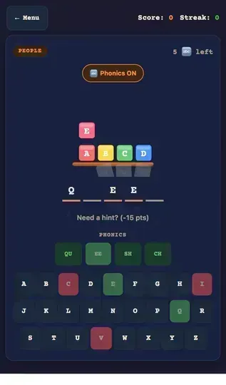 Screenshot of Last Letter