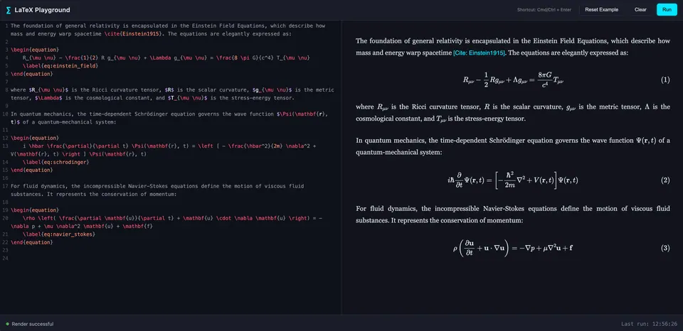 Screenshot of ⨋ LaTeXBox