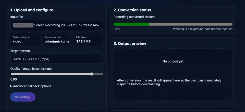 Screenshot of LocalMorph