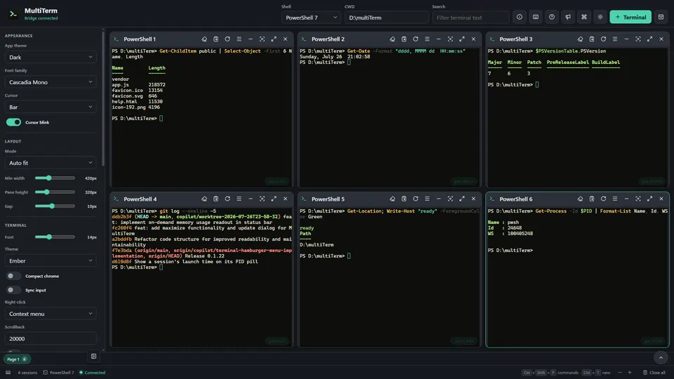 Screenshot of MultiTerm Workbench