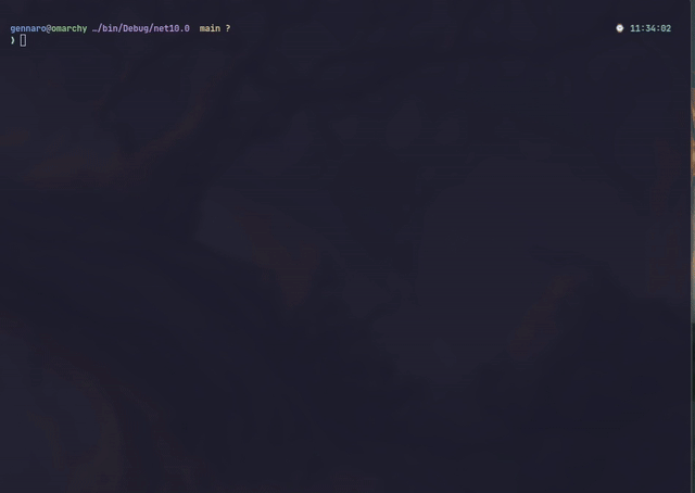 Screenshot of NetScaffold TUI