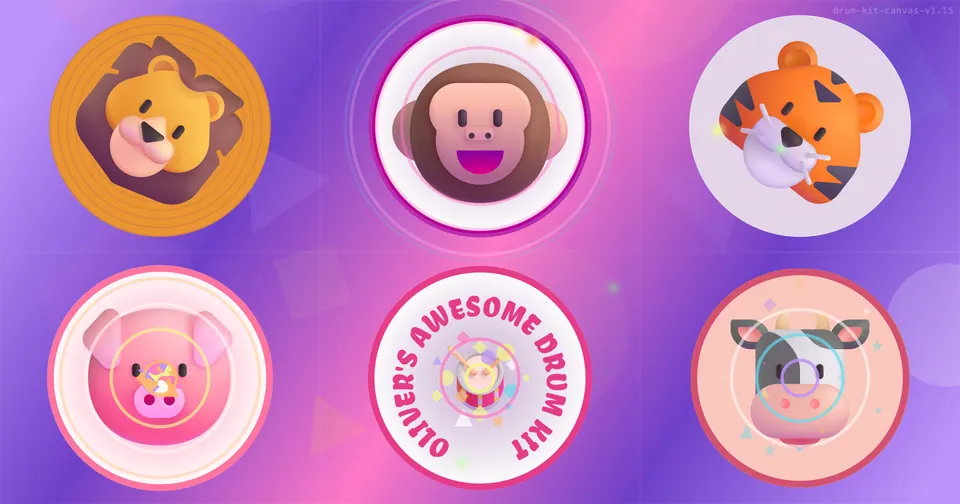 Screenshot of Oliver's Drum Kit