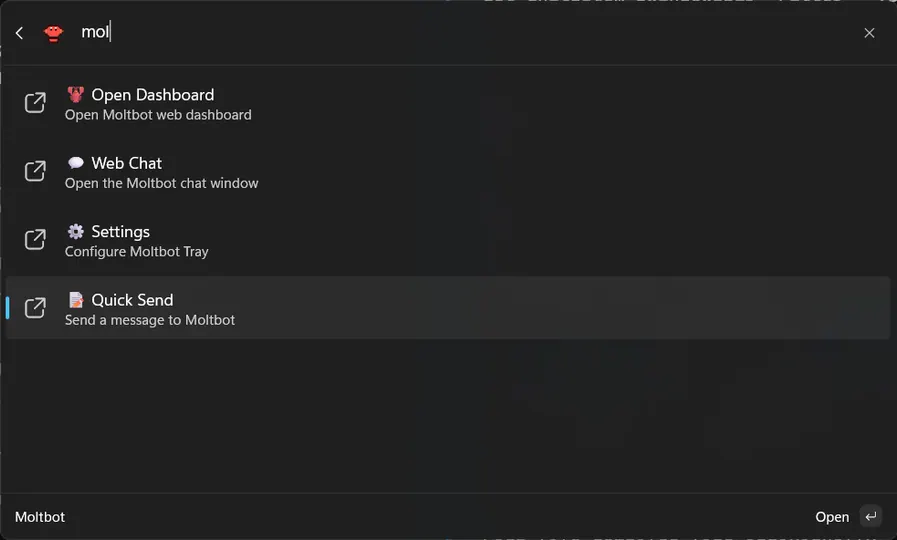 Screenshot of OpenClaw Windows Hub
