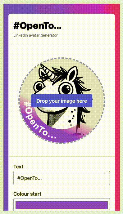 Screenshot of #OpenTo...