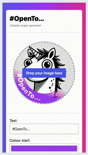 Screenshot of #OpenTo...