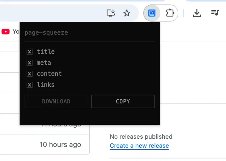 Screenshot of Page Squeeze