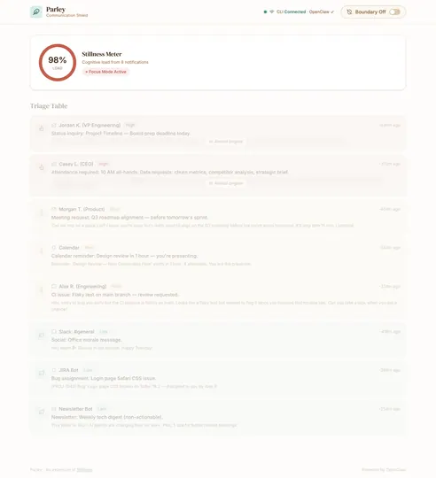 Screenshot of Parley 🪶