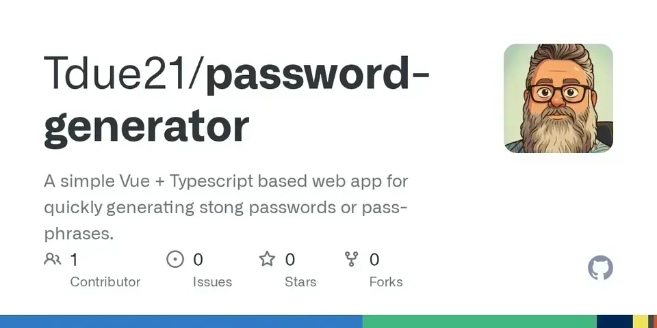 Screenshot of Password Generator