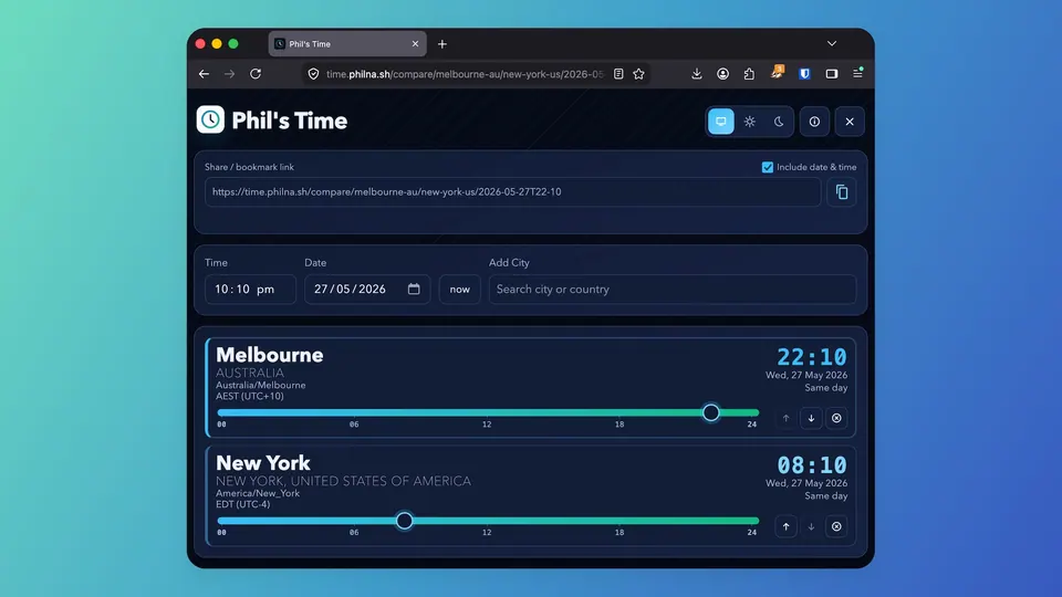 Screenshot of Phil's Time