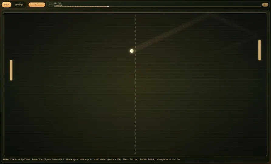 Screenshot of Pong'ish