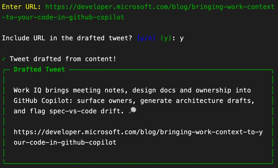 Screenshot of PostHelper CLI
