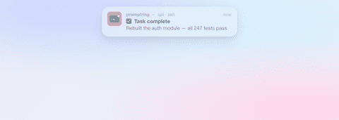 Screenshot of promptring
