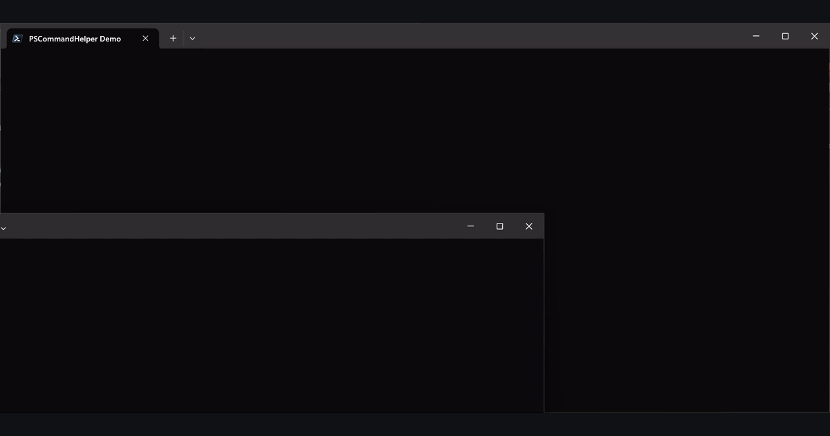 Screenshot of PSCommandHelper
