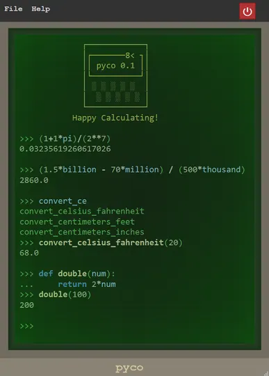 Screenshot of Pyco
