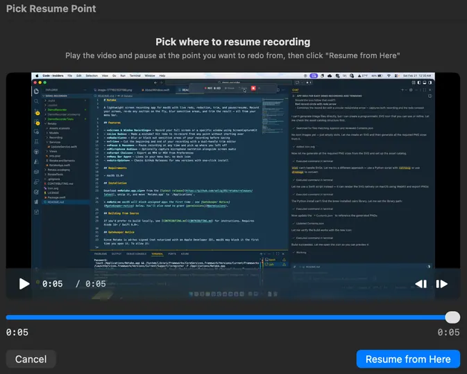 Screenshot of Retake