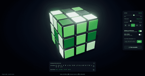 Screenshot of Rubik's Rubrics
