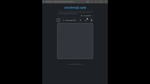 Screenshot of Smolmoji