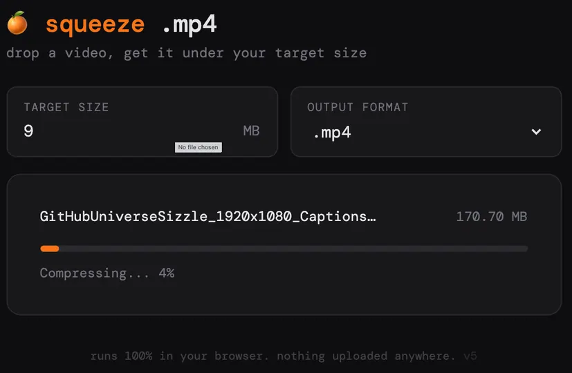 Screenshot of Squeeze