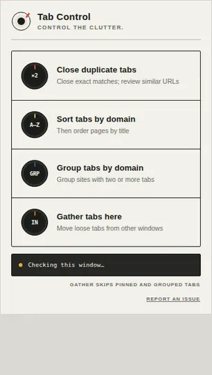 Screenshot of Tab Control