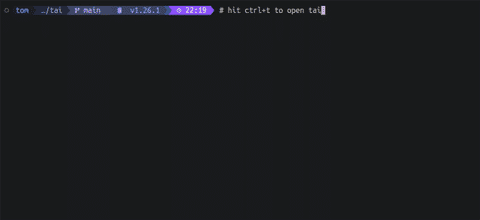 Screenshot of tai