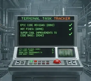 Screenshot of Terminal Task Tracker