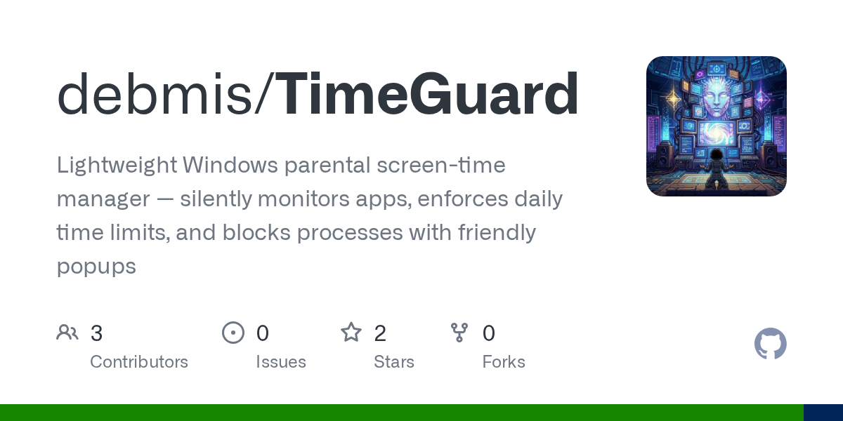 Screenshot of TimeGuard