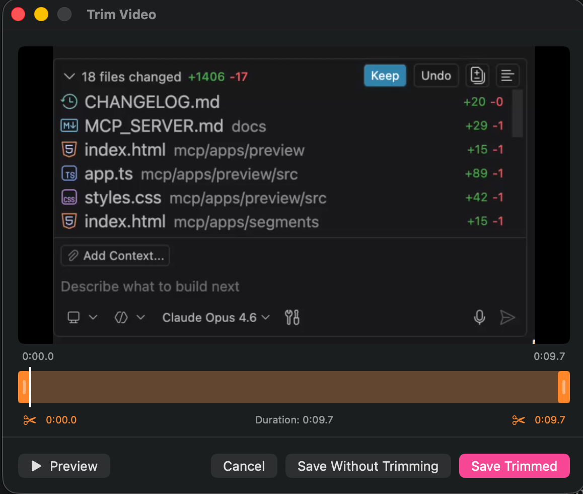 Screenshot of Tiny Clips