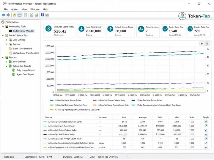 Screenshot of Token-Tap
