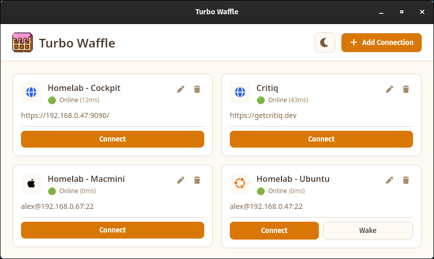 Screenshot of TurboWaffle