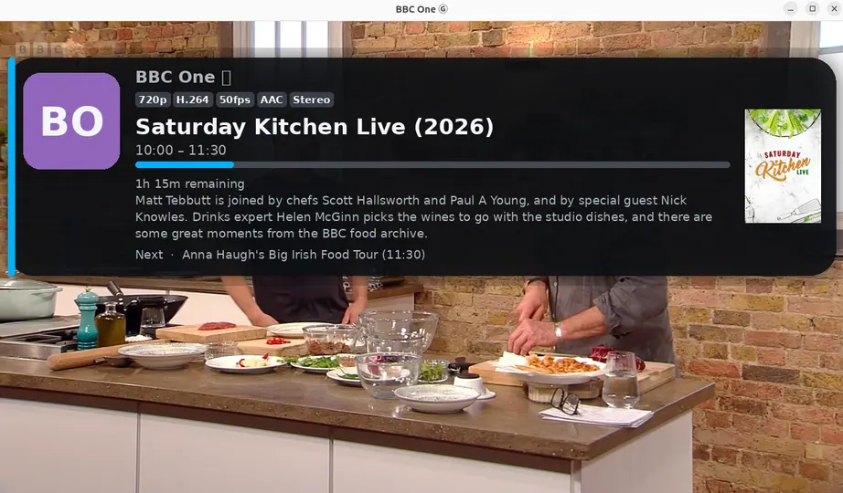 Screenshot of tvdinner