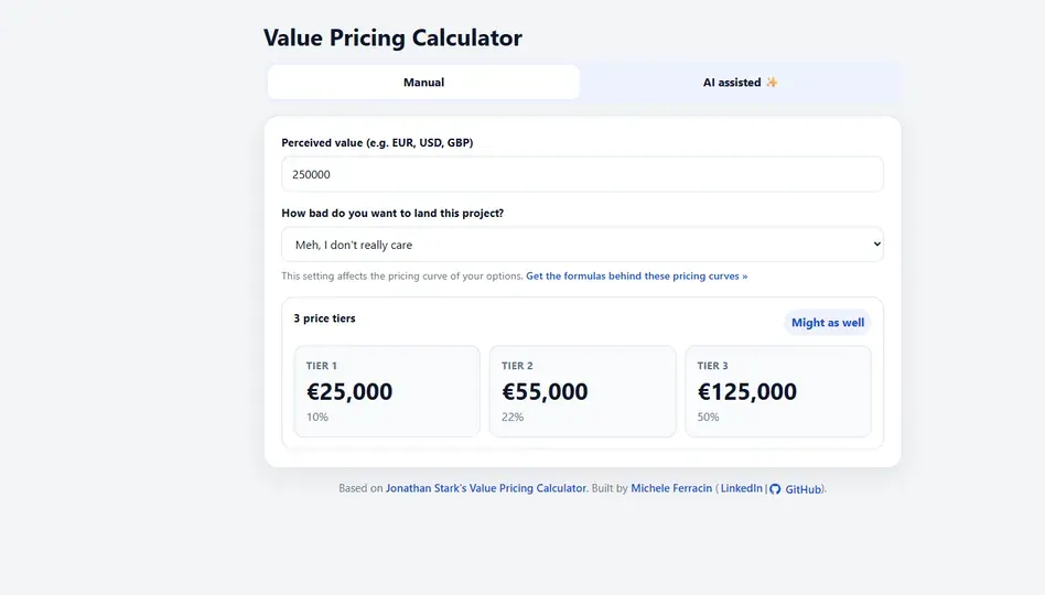 Screenshot of Value-Buddy