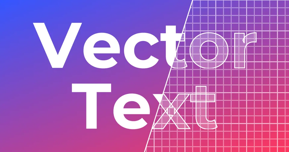 Screenshot of Vector Text